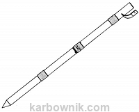 6,7 uziom o dł. 3 x 1,45 m z końcówką