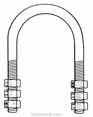 5,16 Wieszak śrubowo kabłąkowy typ U