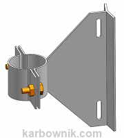 3,23 Uchwyt rurowo kablowy na słup wirowy