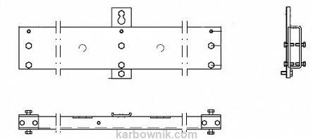 5,49 Podstawa pod rozłącznik bezpiecznikowy SZ 5x160A lub 2x160A + 2x400A zamiennik PEK 43